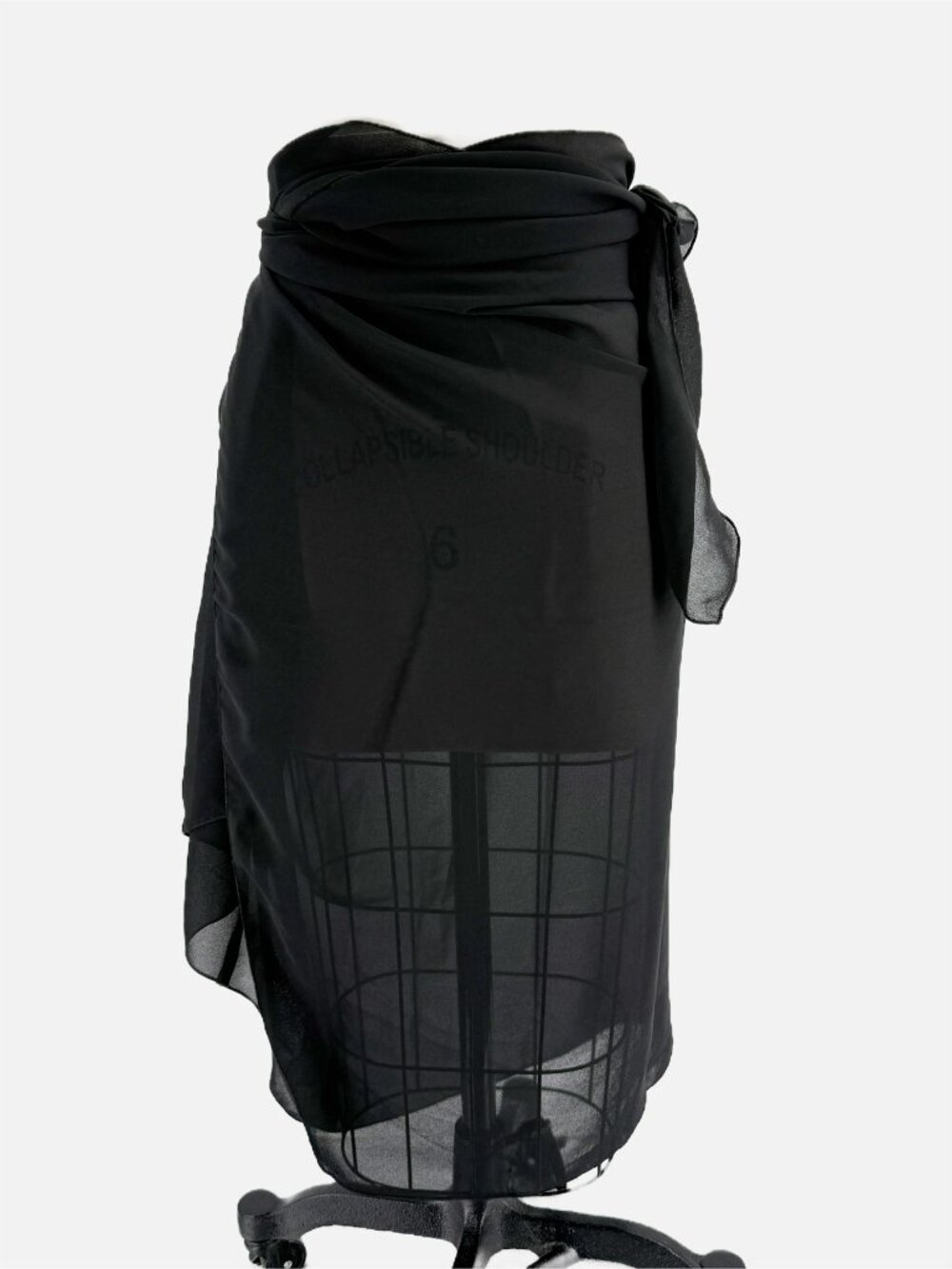 Black Tie-Front Beach Sarong Wrap Midi resort wear island vibe beachcore - Picture 6 of 10